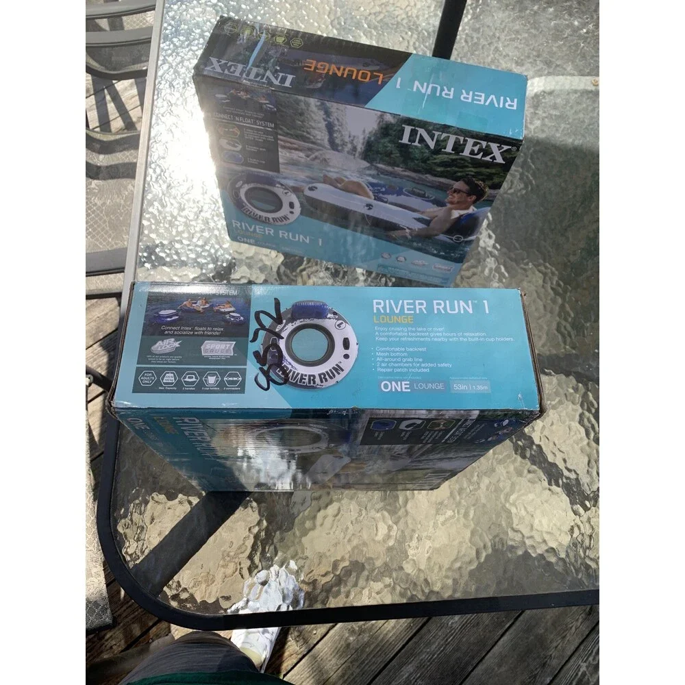 Intex River Run 1 Lounge Inflatable Floating Water Tube 53